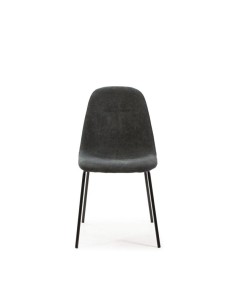 13392 - chaise renne gris fonce