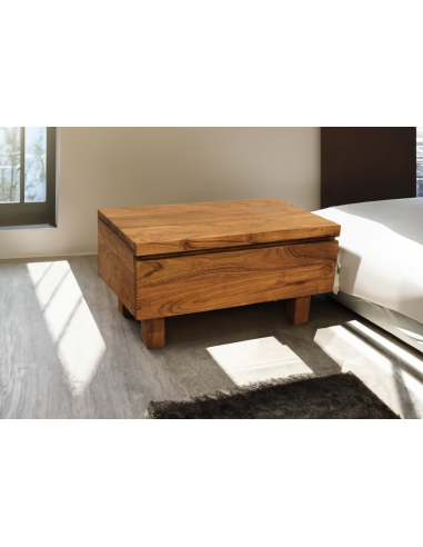 table de chevet 1 tiroir poutre