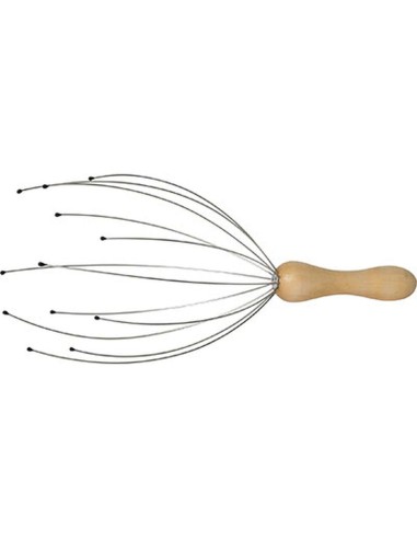 75548104 - masseur tete manche bois - bois