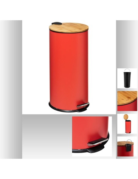 poubelle bam 30l rose modern