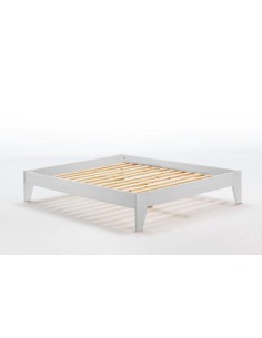 14347-lit futon yari 160 x 200 blanc lavé