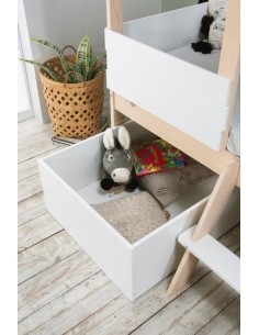 14183 - set 2 tiroirs cabane parma blanc