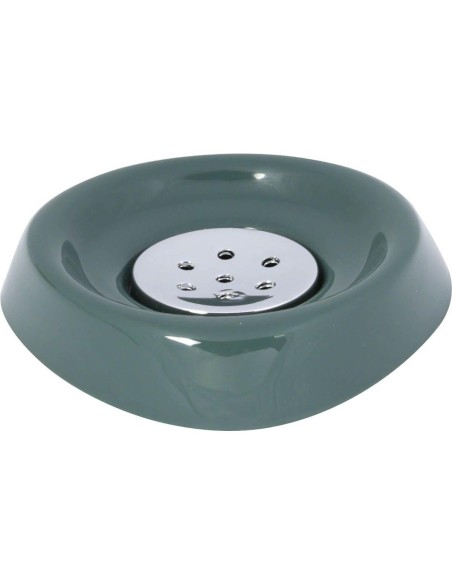 6418142-porte savon pp conique - vert fonce
