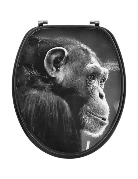 4103653-abattant wc mdf 18 pouces attaches acier inoxydable - cheeta