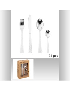 134854 - menagere inox 24p d'oro