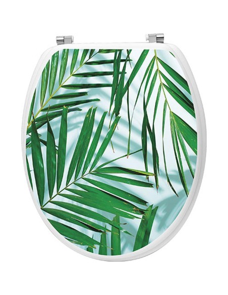 abattant wc mdf 18 pouces attaches acier inoxydable - palmista