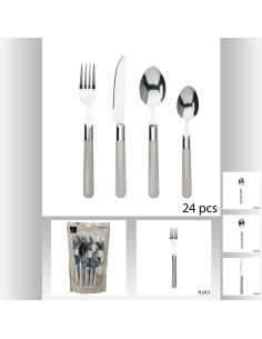 menagere 24p orchidee taupe