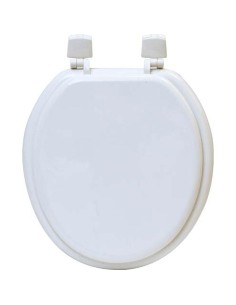 4105100 - abattant wc mdf 17 pouces attaches plastiques - blanc