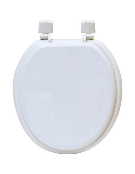 4105100 - abattant wc mdf 17 pouces attaches plastiques - blanc