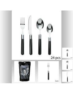 menagere 24p orchidee noir