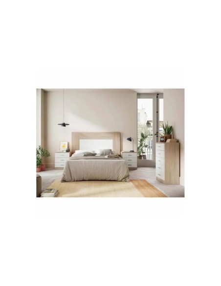 14623-chiffonier duo / couple 5t blanc/chéne_13060