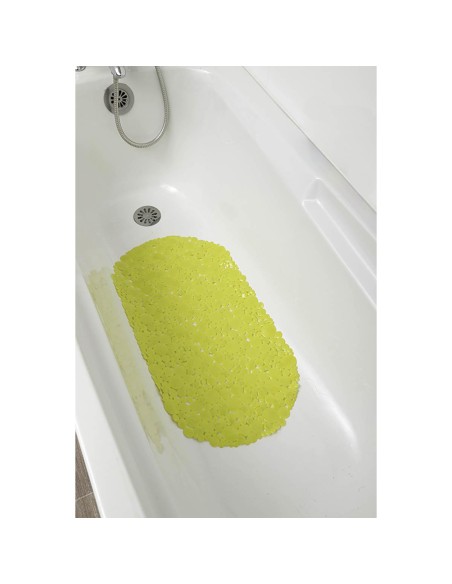 fond de baignoire pvc 69x36 cm bulles - vert anis