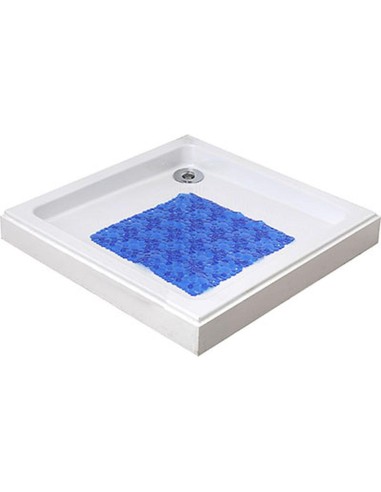 7216118 - fond de douche pvc 50x50 cm bulles - bleu marine