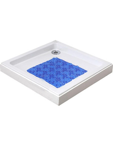 7216118 - fond de douche pvc 50x50 cm bulles - bleu marine