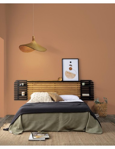 14476-tete de lit 2.40 dimas cier blanc/ blanc