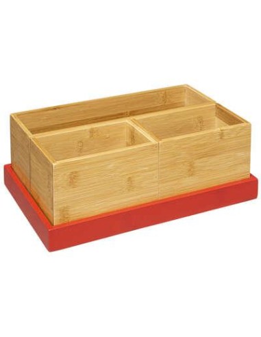 174680e-set organiseur+plat rose moder