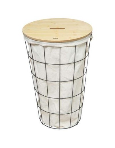 174691b-panier linge charbon modern