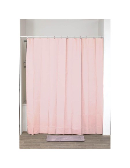 1101156 - rideau de douche peva 180x200 cm - rose