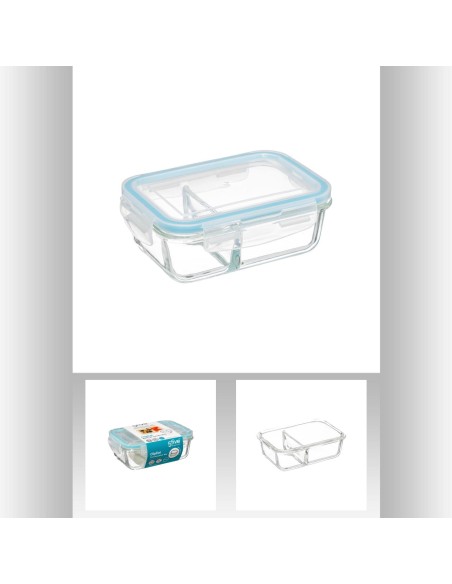 167784 - boite rect ver 0,45l clipeatse L. 17 x P. 12,3 x H. 6 cm