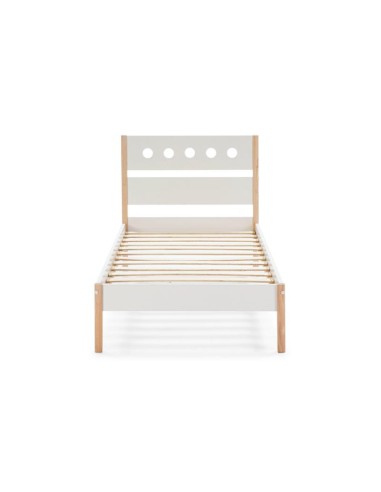 14361-lit 0.90*190 compte 90x190 blanc/naturel