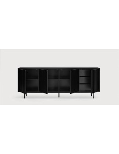 12856_te-buffet bas. sierra 4p/3 tiroir interieur noir