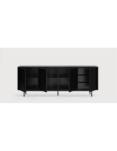 12856_te-buffet bas. sierra 4p/3 tiroir interieur noir
