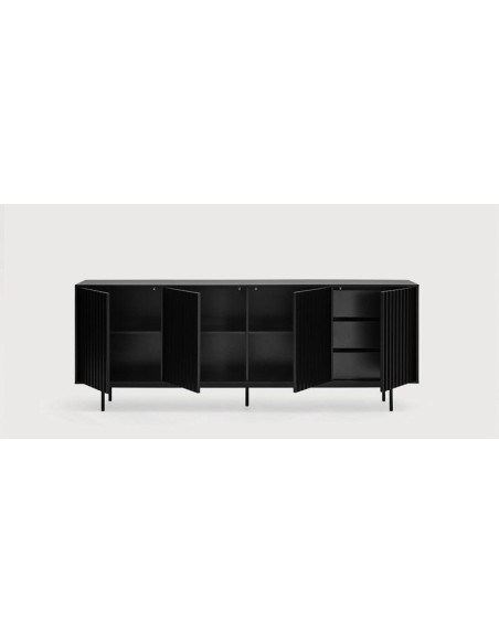 12856_te-buffet bas. sierra 4p/3 tiroir interieur noir