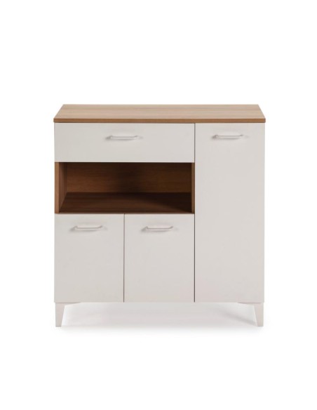 14326-meuble micro-ondes mylo 3p 1t blanc/ mediterranee