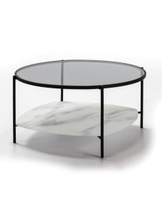 13325-salon table ronde kelly 86 cm blanc