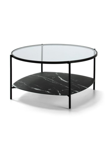 13332-salon table ronde kelly 86 cm noir
