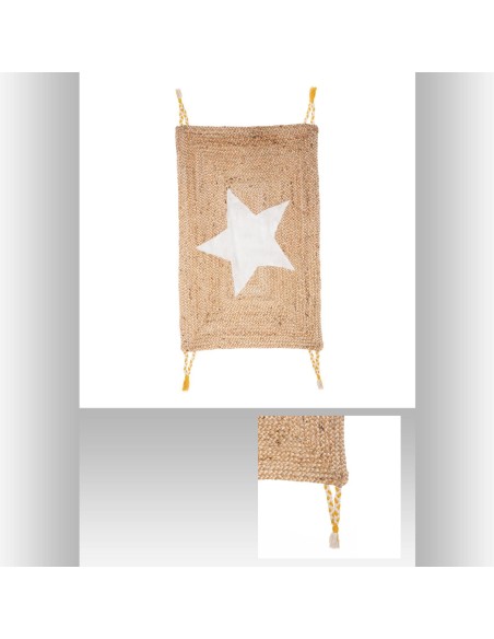 174208-tapis jute douce etoile 60x90