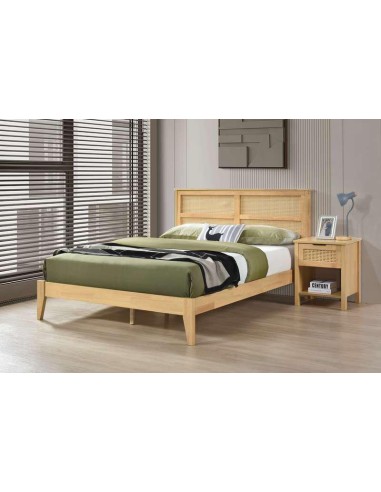 lit alicia 140*190 cm pin clair