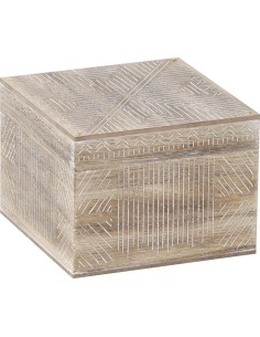 6035164-boite a bijoux  en mdf gravee - naturel blanchi