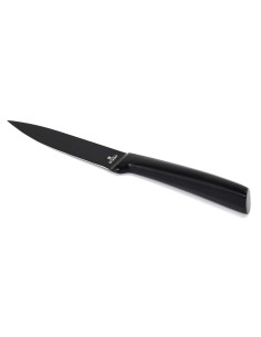 kd3309- couteau acier inoxydable noir lame 12cm m12