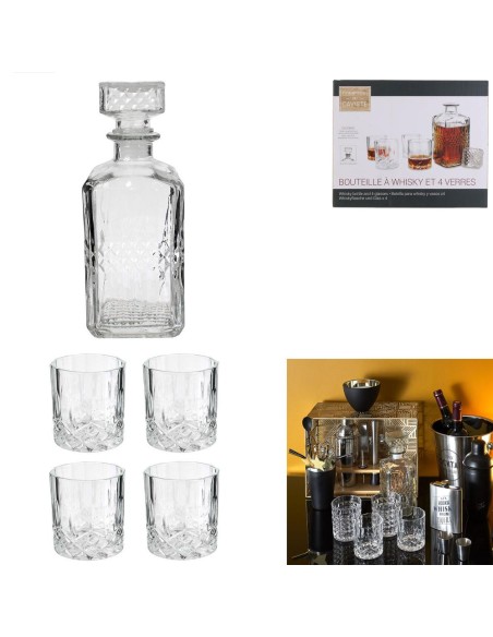kv7190 - coffret carafe a whisky et verre x4 m8 a1/m8