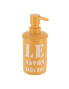 distributeur a savon metal imprime 330 ml - moutarde