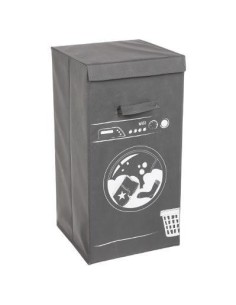 130175h - panier linge 73.5l gris machin