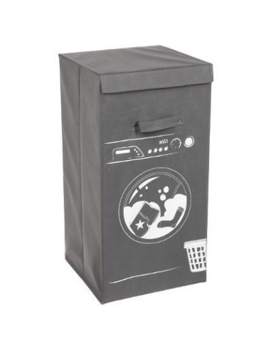 130175h - panier linge 73.5l gris machin