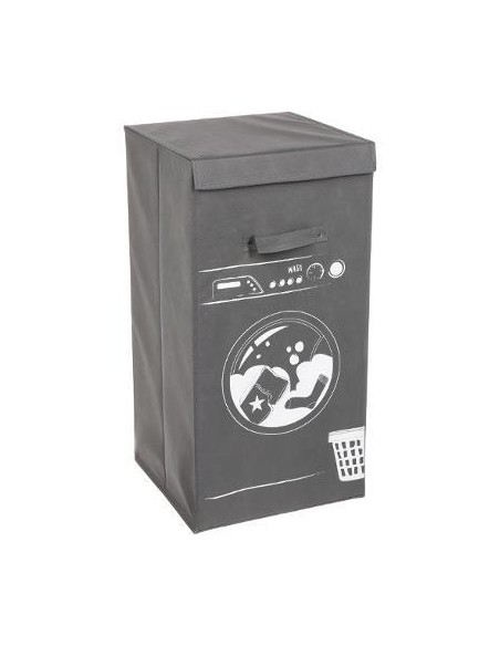 130175h - panier linge 73.5l gris machin