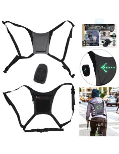 vl0009-gilet clignotant led sans fil telecommande m6
