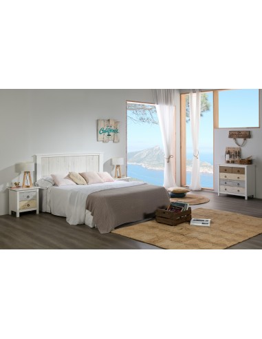 i-5539-bl-téte de lit 1.50/1.60 flora blanc