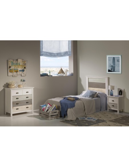 12082-téte de lit 0.90 romantica multicouleur