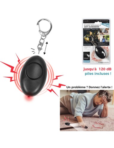 porte cles alarme personnelle anti agression m24