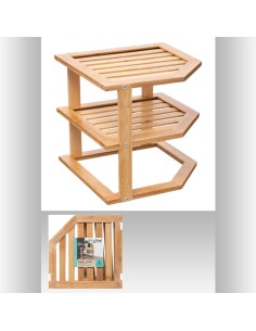 167768 - etagere angle 2niv bam L. 25,4 x P. 23 x H. 25,4 cm