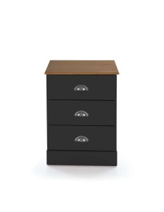 14433-chevet dublin 3t noir/chéne