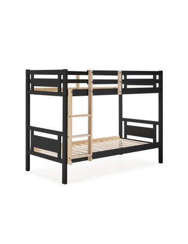 15066-lit superposé 0.90 osaka noir/cier blanc