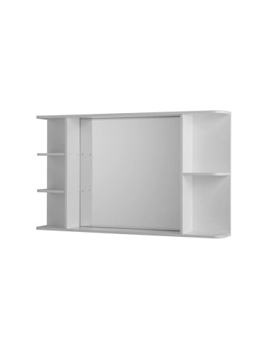 12611-miroir du bain clover blanc laqué .