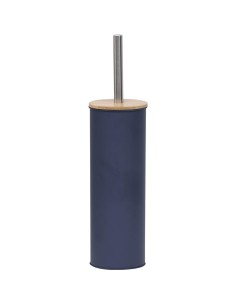 6607118 - brosse wc metal couvercle bambou - bleu