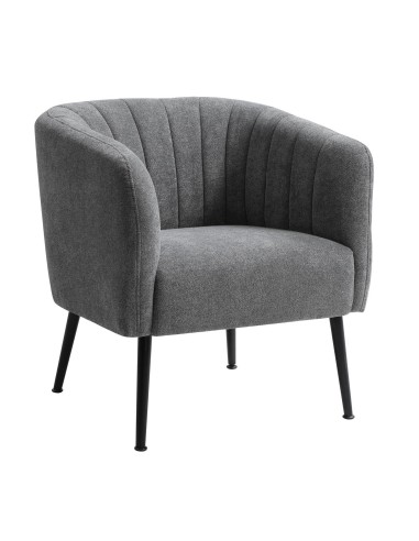 hd7151-fauteuil jude tissu gris