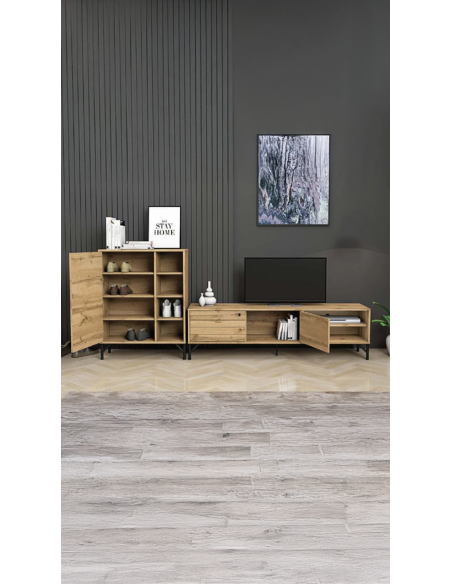 005tv12mp - meuble tv walton 1,6' 158*40*45 cm